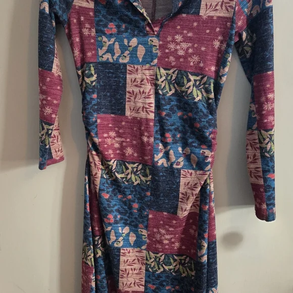 Multicolour Patchwork Dress - Picture 2 of 9